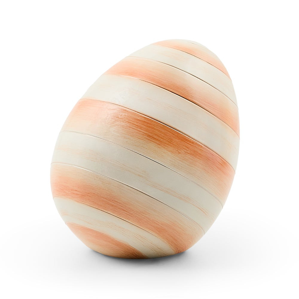 Coral Stripe Mini Egg | MacKenzie-Childs