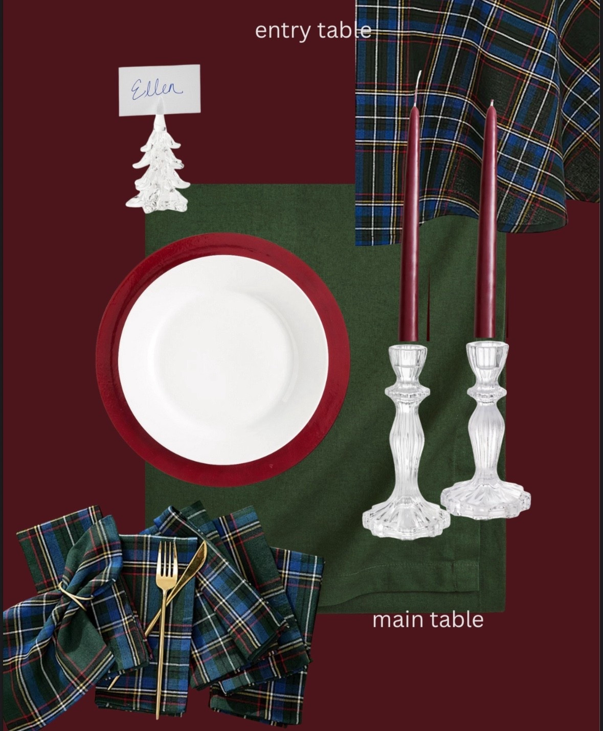 Holiday tablescape! 

#LTKFindsUnder50 #LTKHome #LTKHoliday