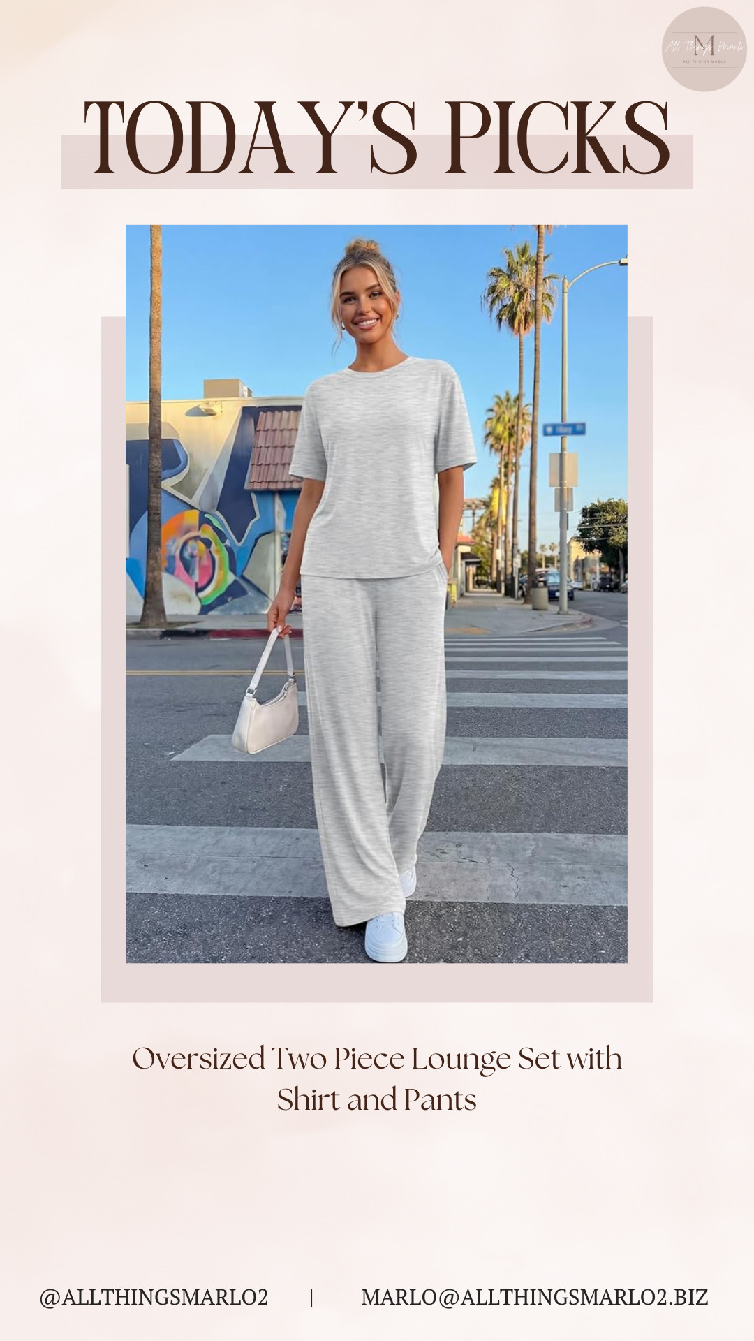 Oversized Two Piece Lounge Set with Shirt and Pants 

 #LTKSeasonal #LTKWorkwear #LTKTravel