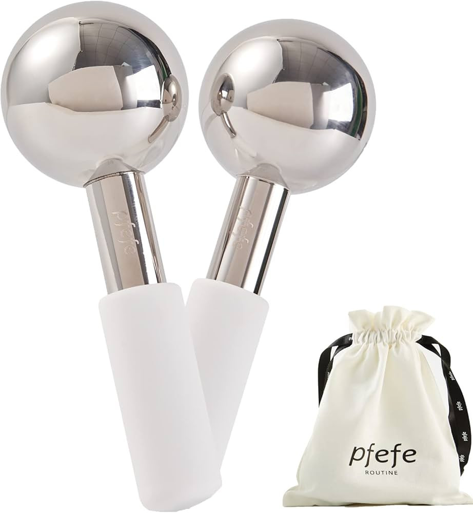 pfefe Ice Globes for Face & Eyes, Unbreakable Stainless Steel Cryo Sticks for Beauty Routines, Fa... | Amazon (US)