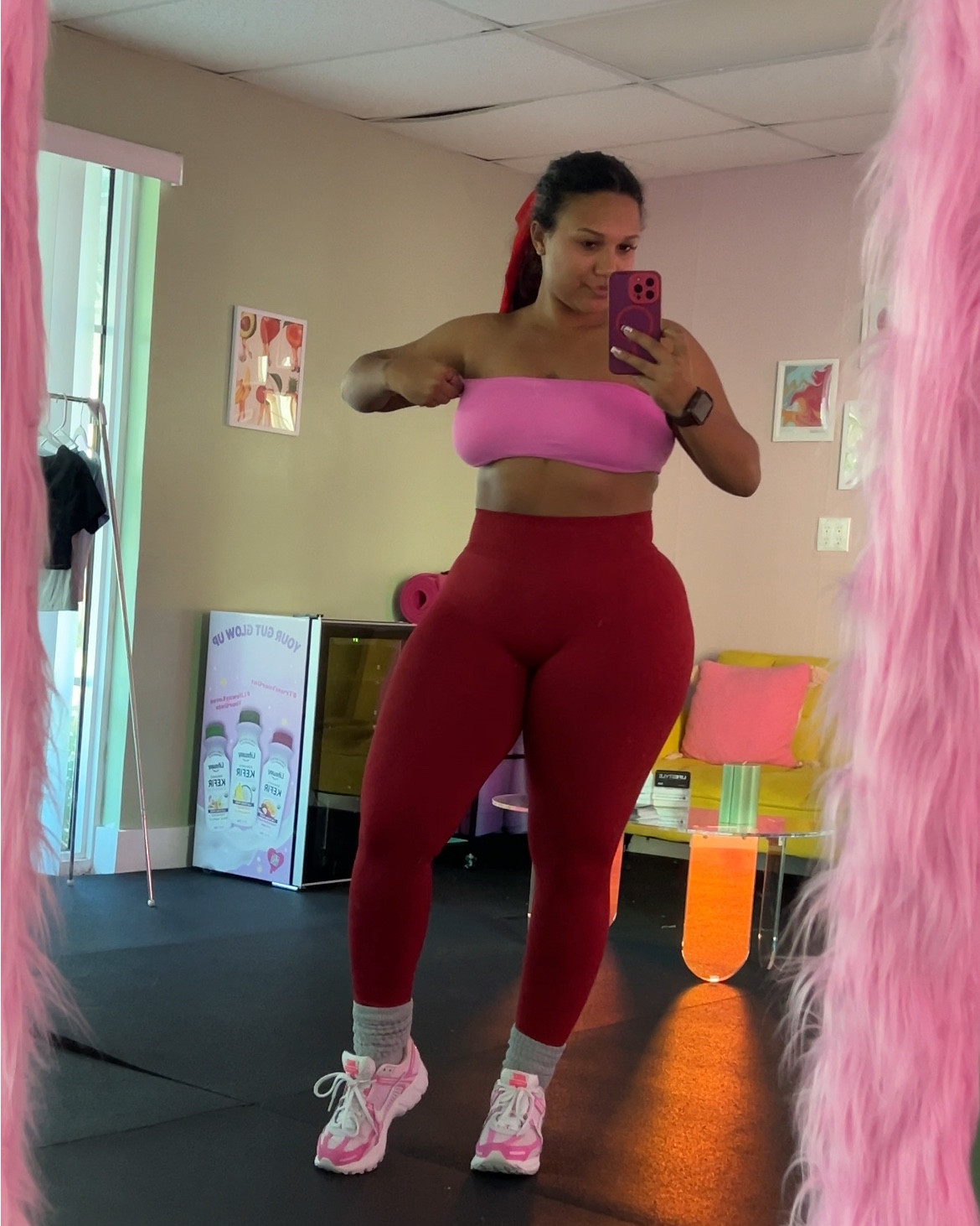 valentine 💌  gym color combos🩷💋♥️

THIS BANDEAU won’t slip down!!! And it’s adjustable🩷😝

#LTKgrwm #LTKValentine #LTKfitnessgoals