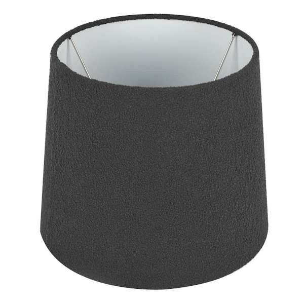 Black Boucle Small Table Lamp Shade, Fabric | At Home