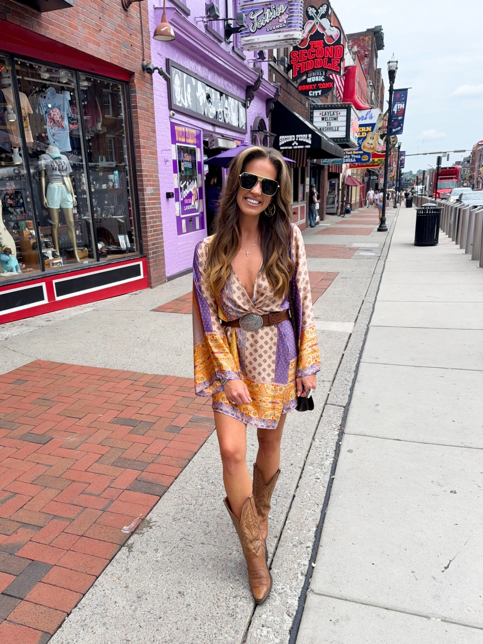 Nashville day 1! Love this wrap dress from 12th tribe! 

Nashville outfit, concert outfit, western outfit, travel 

#LTKStyleTip #LTKFindsUnder100 #LTKFindsUnder50