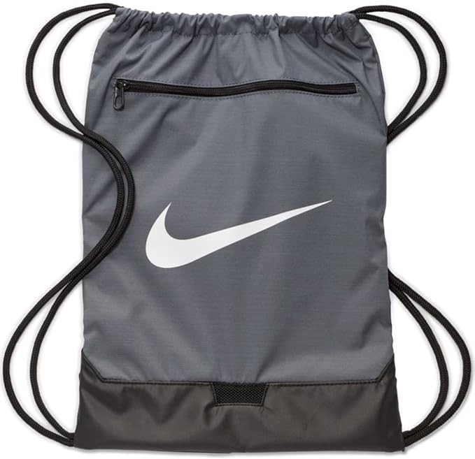 Nike Brasilia Training Gymsack, Drawstring Backpack with Zipper Pocket and Reinforced Bottom, Fli... | Amazon (US)