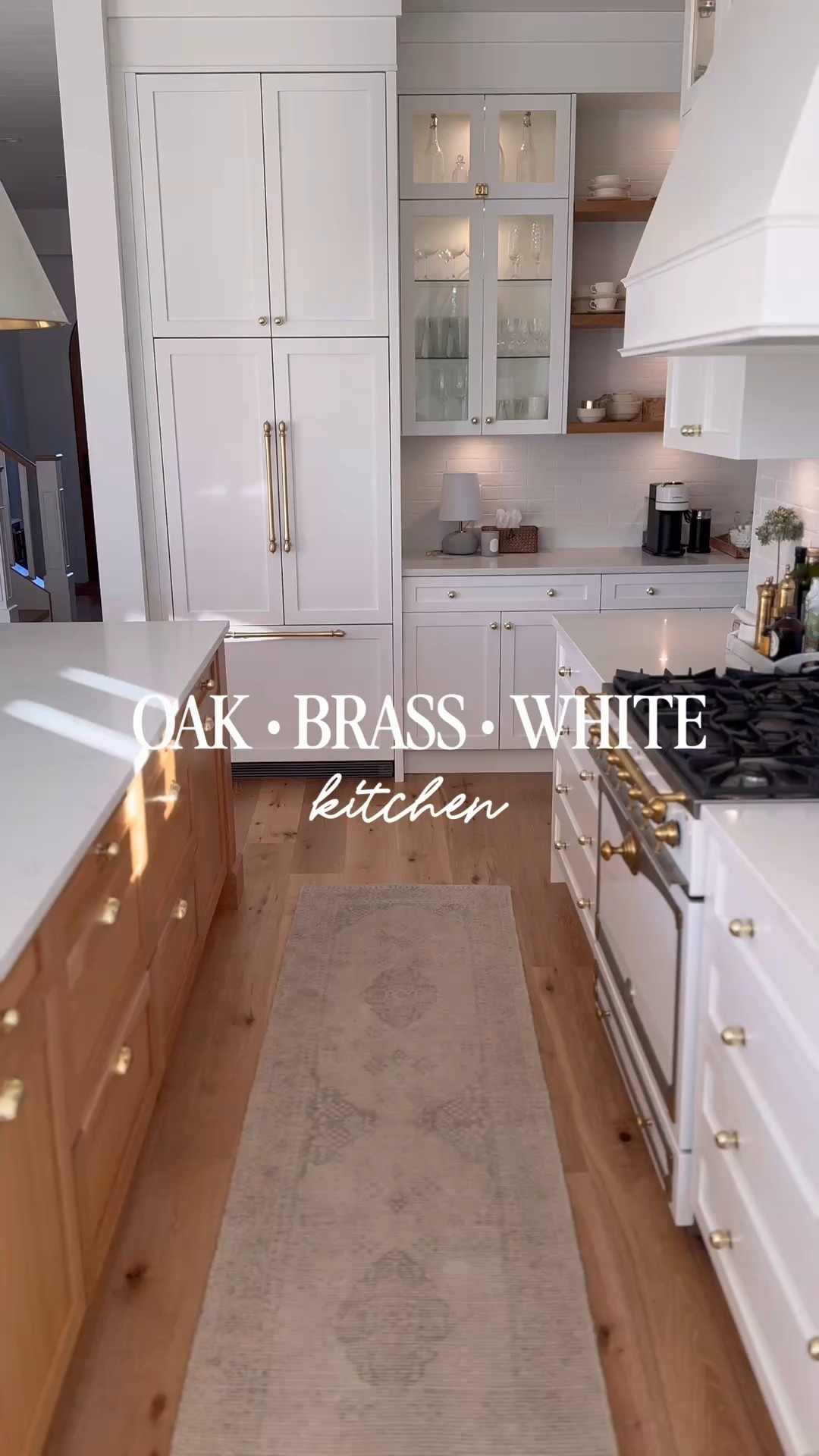 oak, white & brass kitchen 

#LTKsale #LTKhome