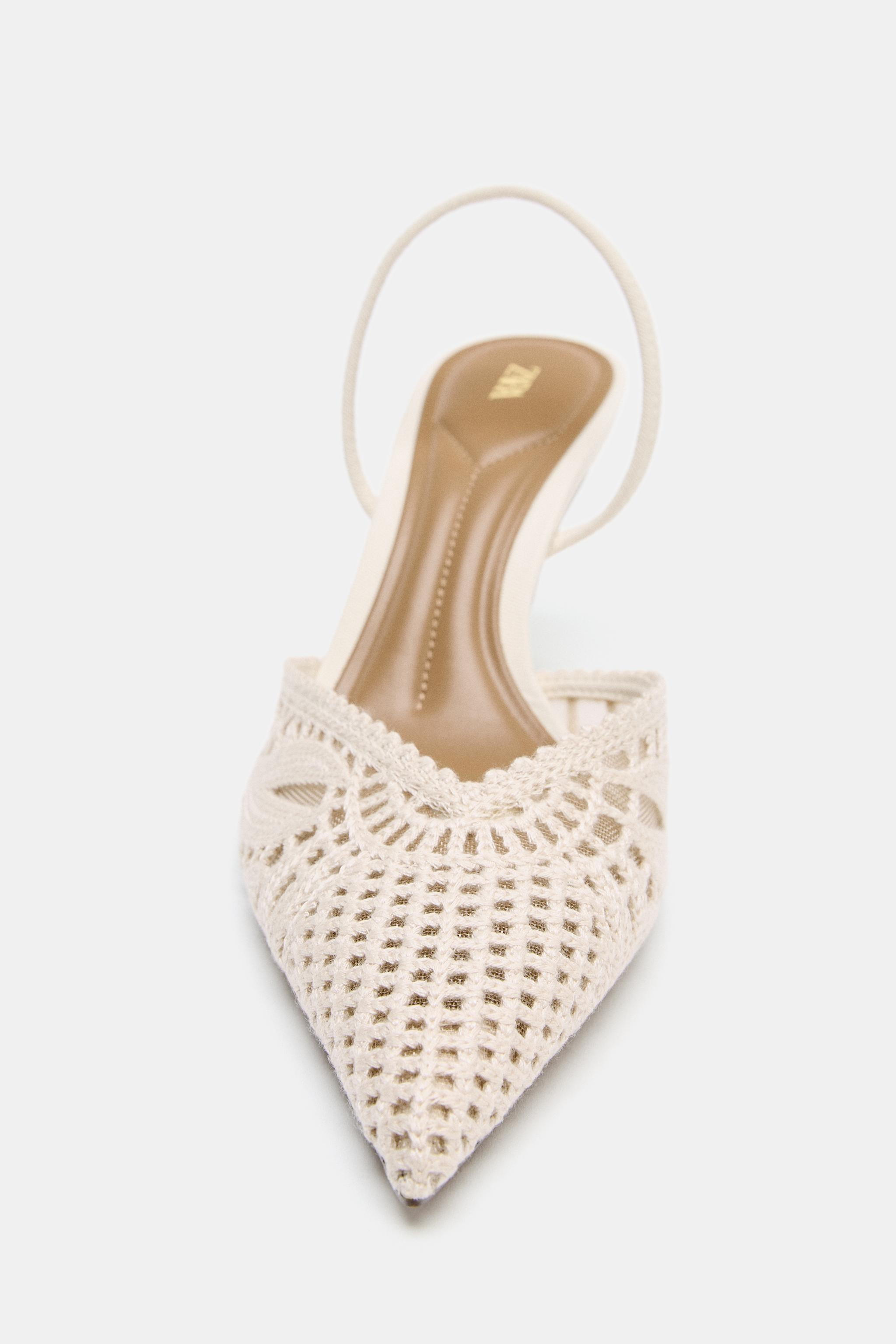 PERFORATED SLINGBACK HEELS | Zara US
