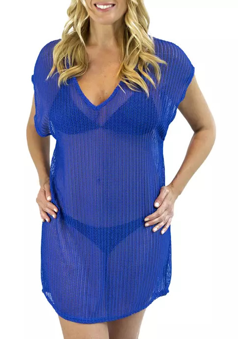 Sleeveless V-Neck Beach Cover Up Tunic | Belk