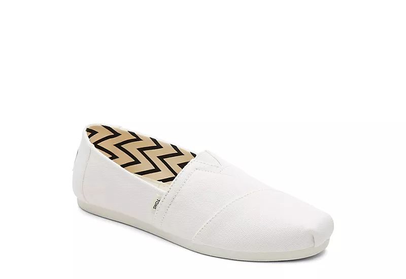 Toms Womens Classic Alpargata Flat - White | Rack Room Shoes