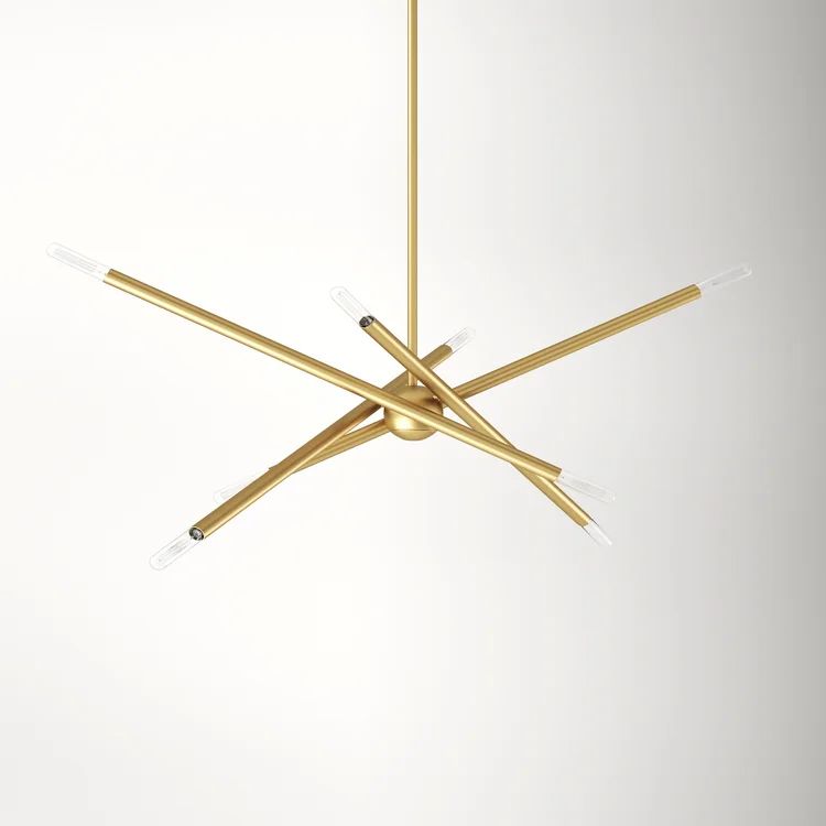Poco 8 - Light Dimmable Sputnik Modern Linear Chandelier | Wayfair North America