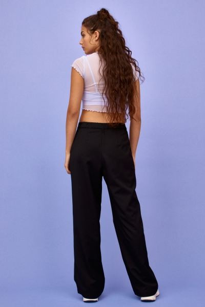 Wide-leg Twill Pants | H&M (US + CA)