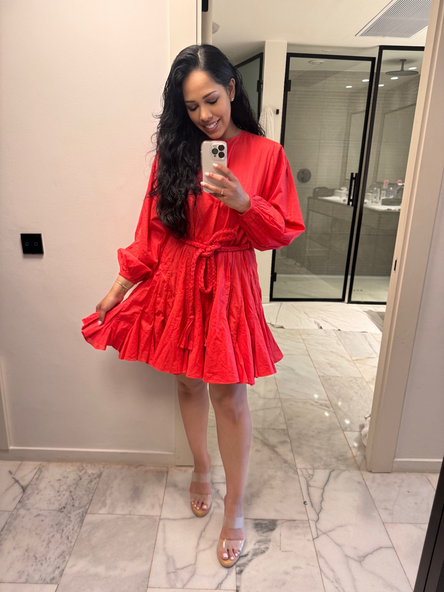 The prettiest red dress! Perfect for the summer! I’m wearing a size small and this dress comes in various colors #rhodedress #reddress #vacationwear #vacationstyle 

#LTKParties #LTKStyleTip #LTKTravel