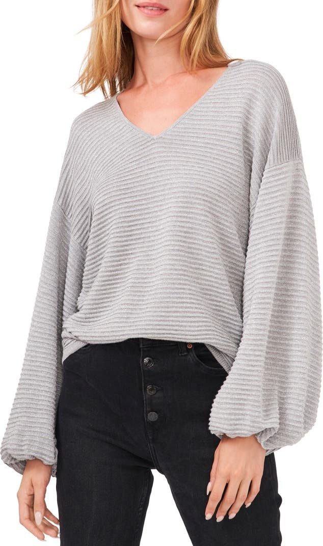 Drop Shoulder Balloon Sleeve Sweater | Nordstrom | Nordstrom