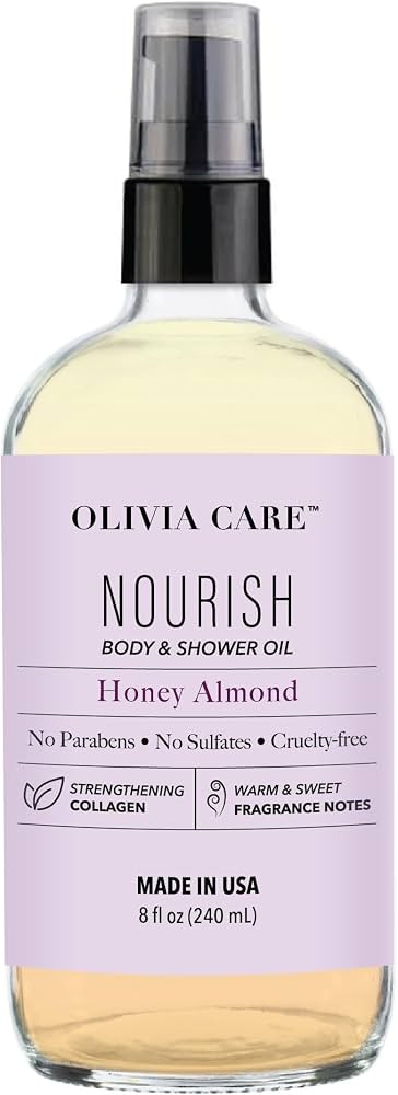 Olivia Care Body Oil Shower Oil Vegan & Natural | Hydrating & Moisturizing - Infused with VITAMIN... | Amazon (US)