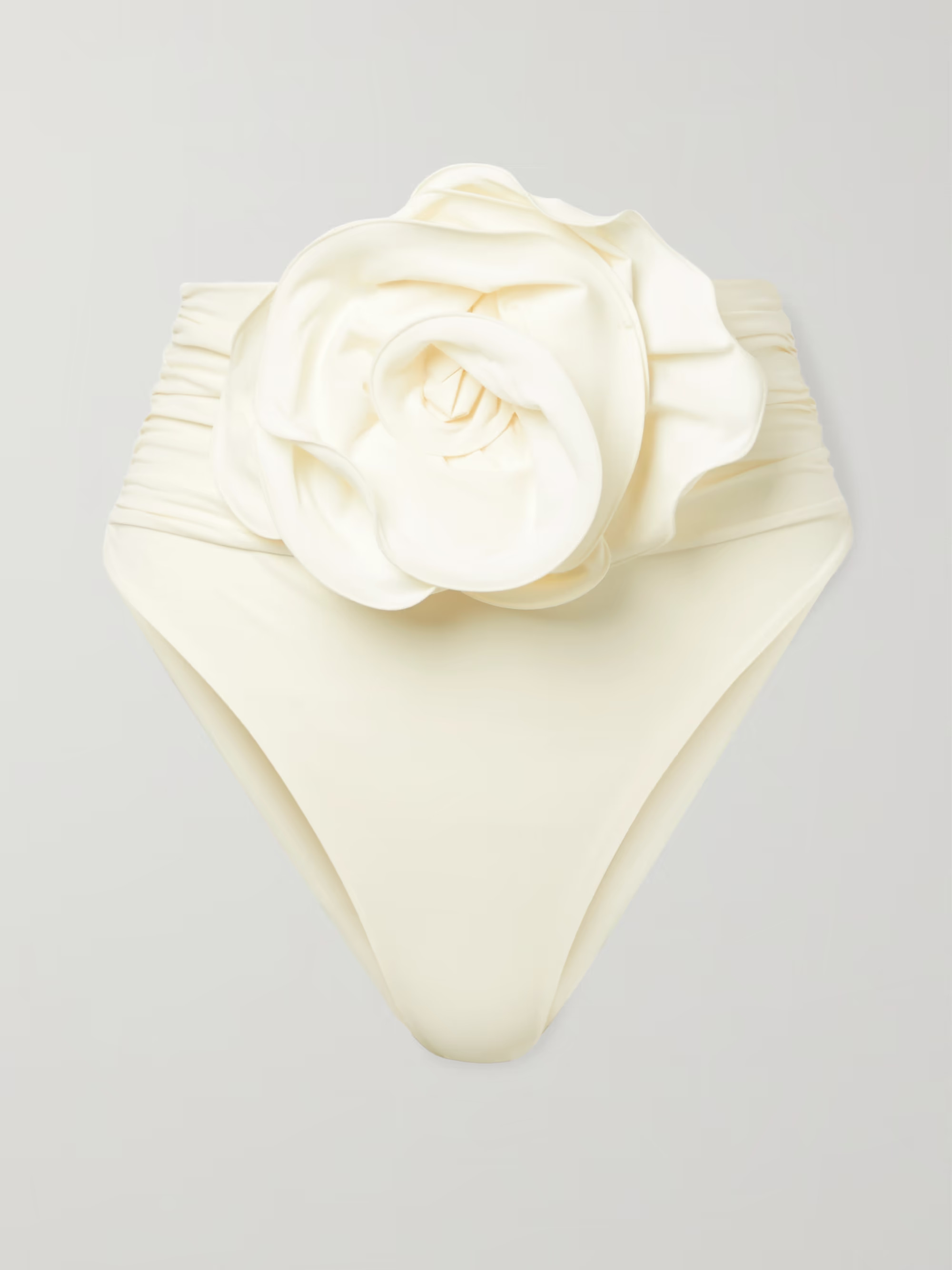 Embellished ruched bikini briefs | NET-A-PORTER (US)