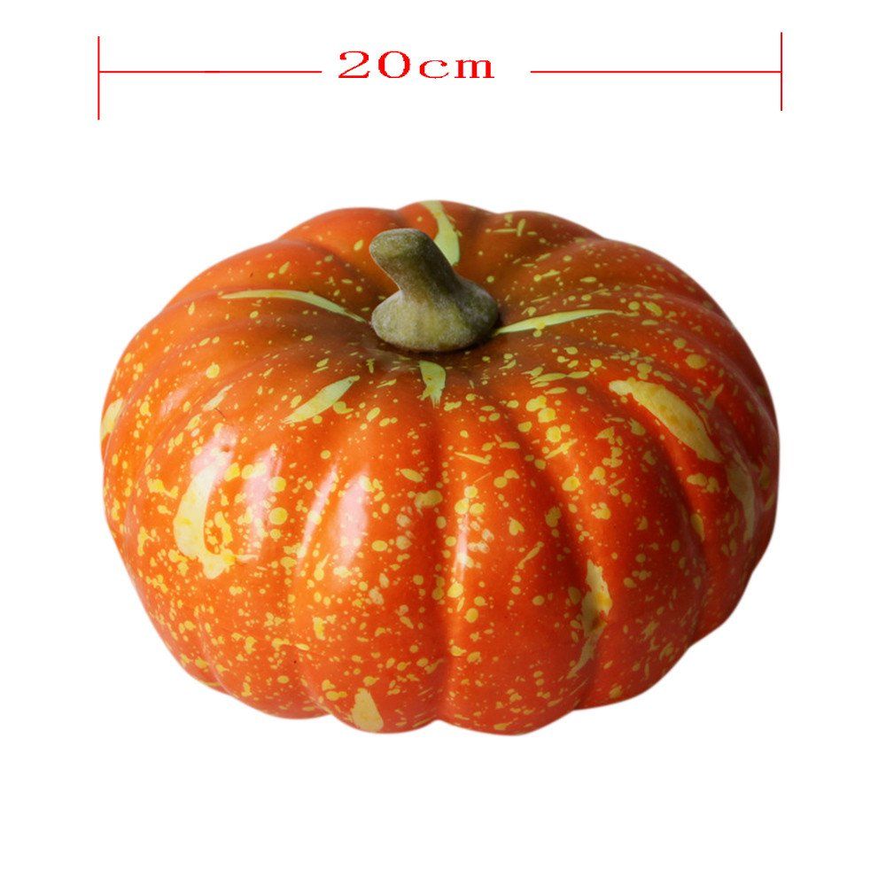 Outtop Halloween Artificial Pumpkin Simulation Fake Lifelike Props Garden Home Decor | Walmart (US)