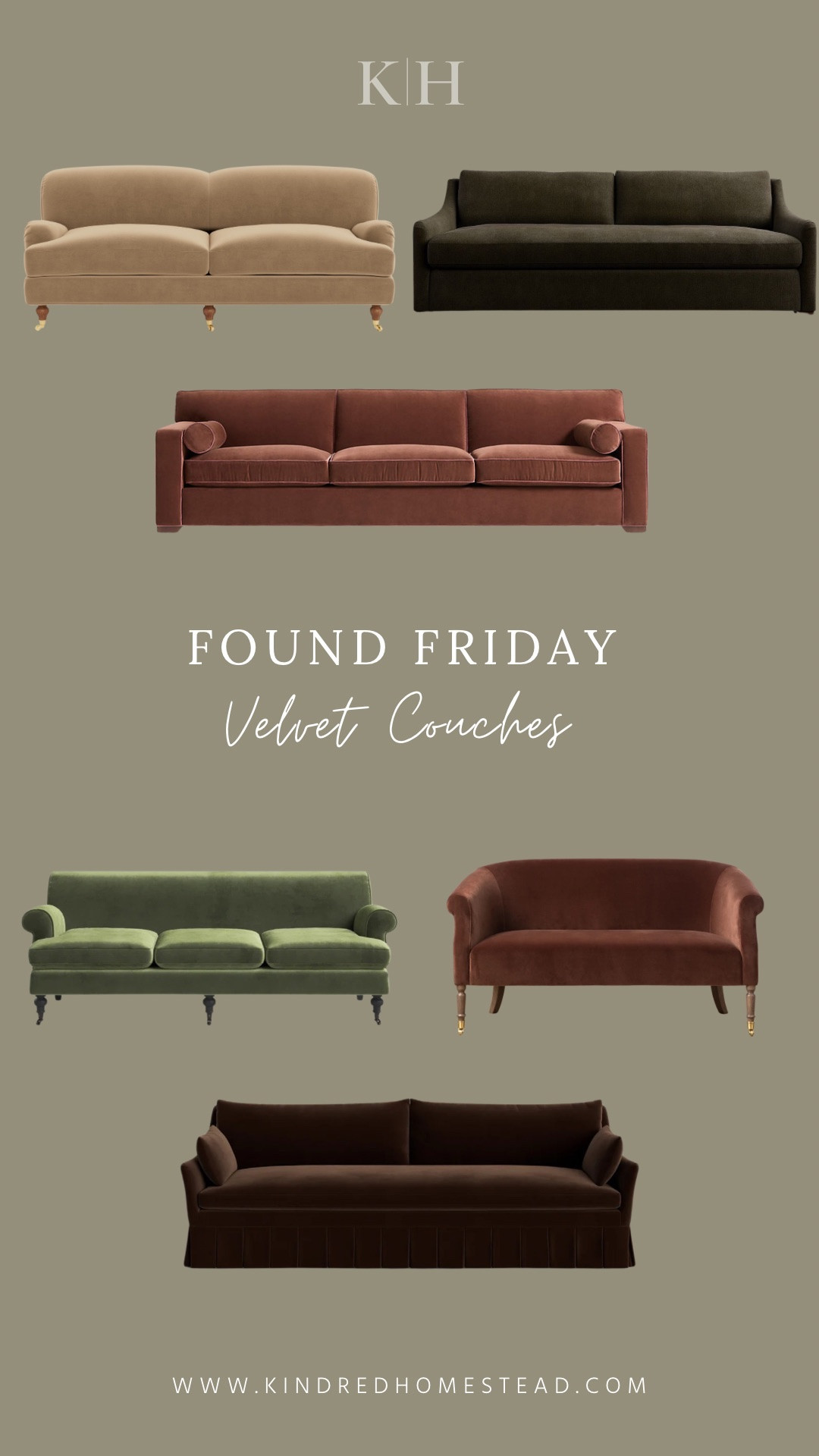 Velvet couch favorites featuring bold colors and classic lines for timelessly collected heirloom inspired homes and home decor!

#LTKHome