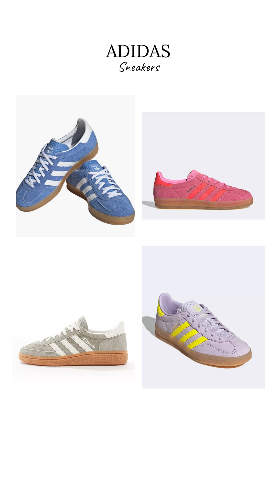 Adidas gazelle, adidas sneakers, adidas shoes 

#LTKShoeCrush #LTKFindsUnder100 #LTKStyleTip