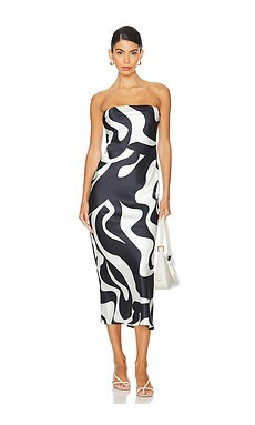 SNDYS x REVOLVE Angel Dress in Black Swirl from Revolve.com | Revolve Clothing (Global)