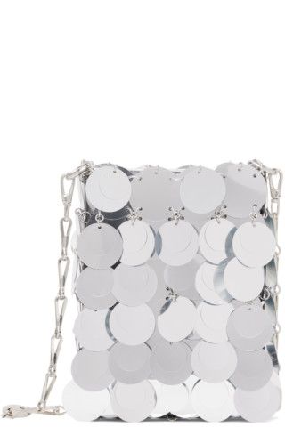 Rabanne - Silver Mini Sparkle Bag | SSENSE