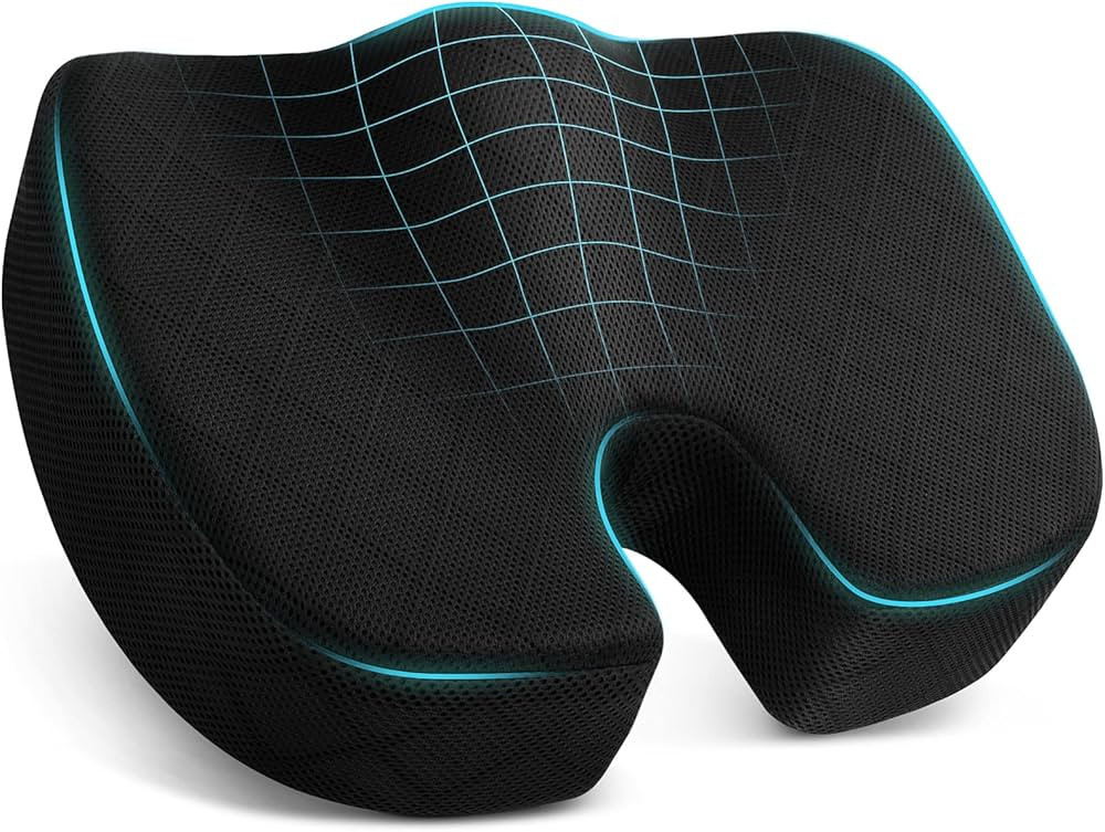 TushGuard Office/ Car Seat Cushion, Non-Slip Sciatica & Back Coccyx Tailbone Pain Relief Chair Pa... | Amazon (US)