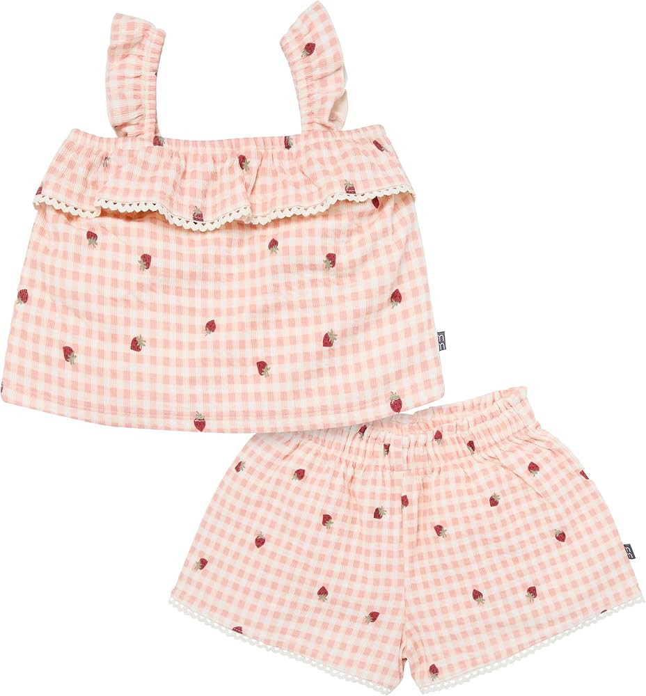 Modern Moments by Gerber Baby Girls 2-piece Jersey Top & Short | Amazon (US)