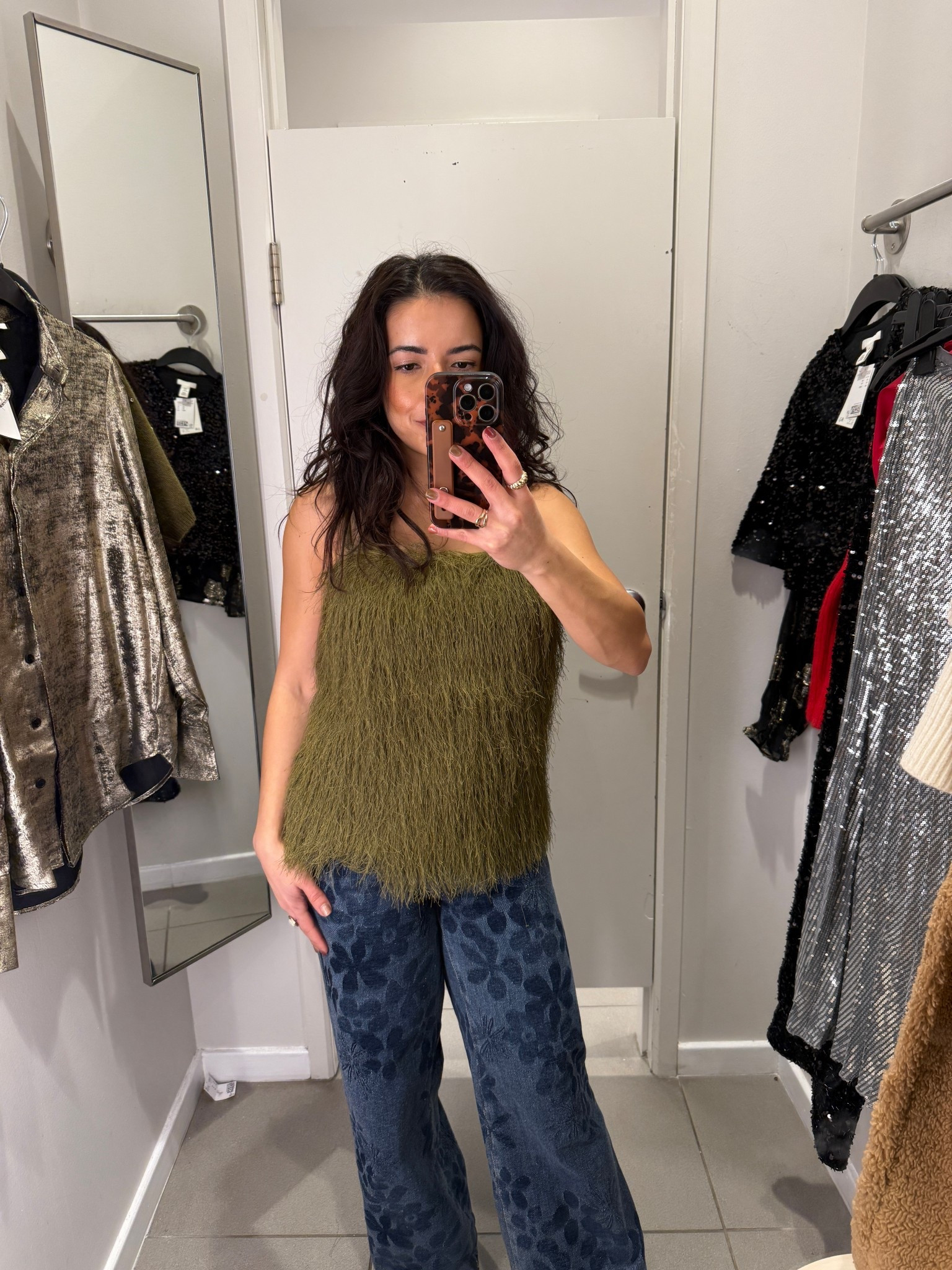 Green fringe top for the holidays. Runs a little big. Size down. 

#LTKSeasonal #LTKPetite #LTKHoliday