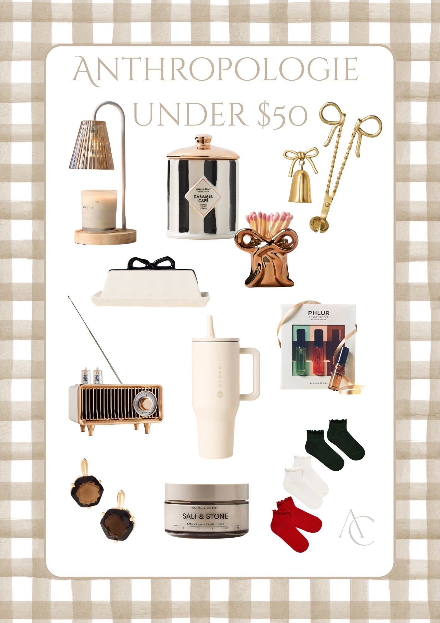 Under $50 gift guide

Gifts for her | gift guide | Christmas | Anthropologie | candles | body cream |  ruffle socks | perfume set | bows | candle lamp

#LTKGiftGuide #LTKFindsUnder50 #LTKHoliday