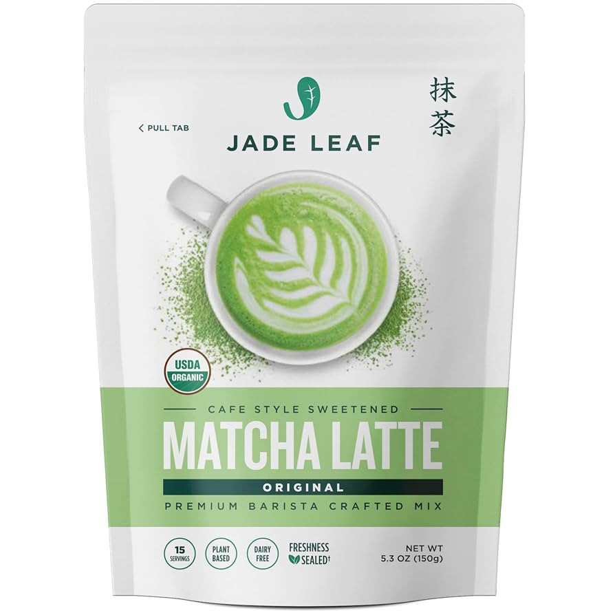 Jade Leaf Matcha Organic Café Style Sweetened Matcha Latte Premium Barista Crafted Mix - Origina... | Amazon (US)