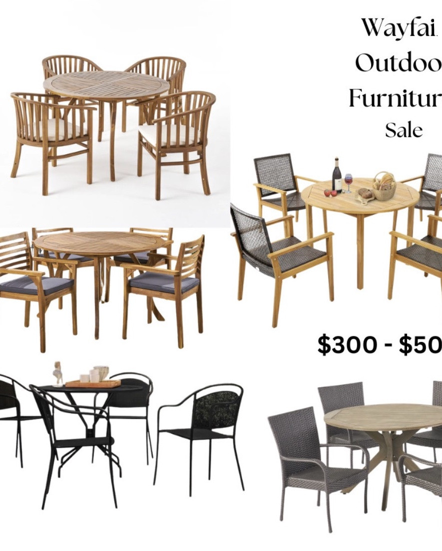 Wayfair Patio SETS of all price range. The big sale is so good! 

#WayfaitPatio #PatioSale #PatioSets #LTKPatio #PorchStyling #LTKOutdoor #LTKSaleAlert #PorchSets