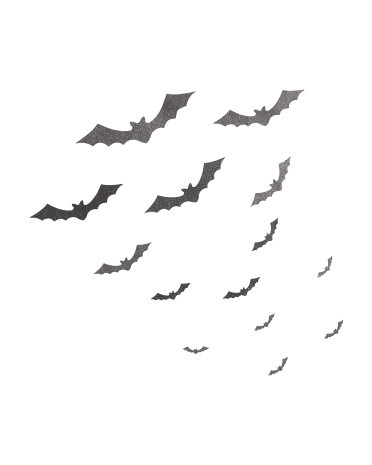50pc Glitter Wall Bats Decor | TJ Maxx