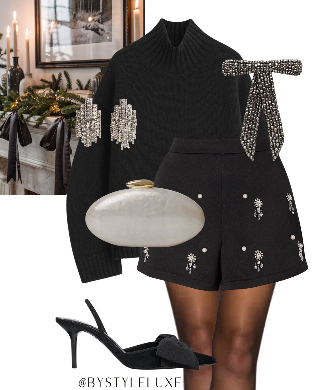 CHRISTMA PARTY - styling these must have Odd Muse shorts with a cosy jumper for a chic black Christmas party look

#partywear #zara #christmasoutfit

#LTKpartywear #LTKwinter #LTKfestive