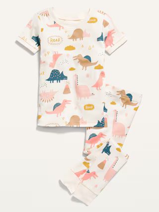 Unisex Dino-Print Pajama Set for Toddler & Baby | Old Navy (US)