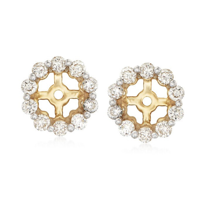 .40 ct. t.w. Diamond Earring Jackets in 14kt Yellow Gold | Ross-Simons