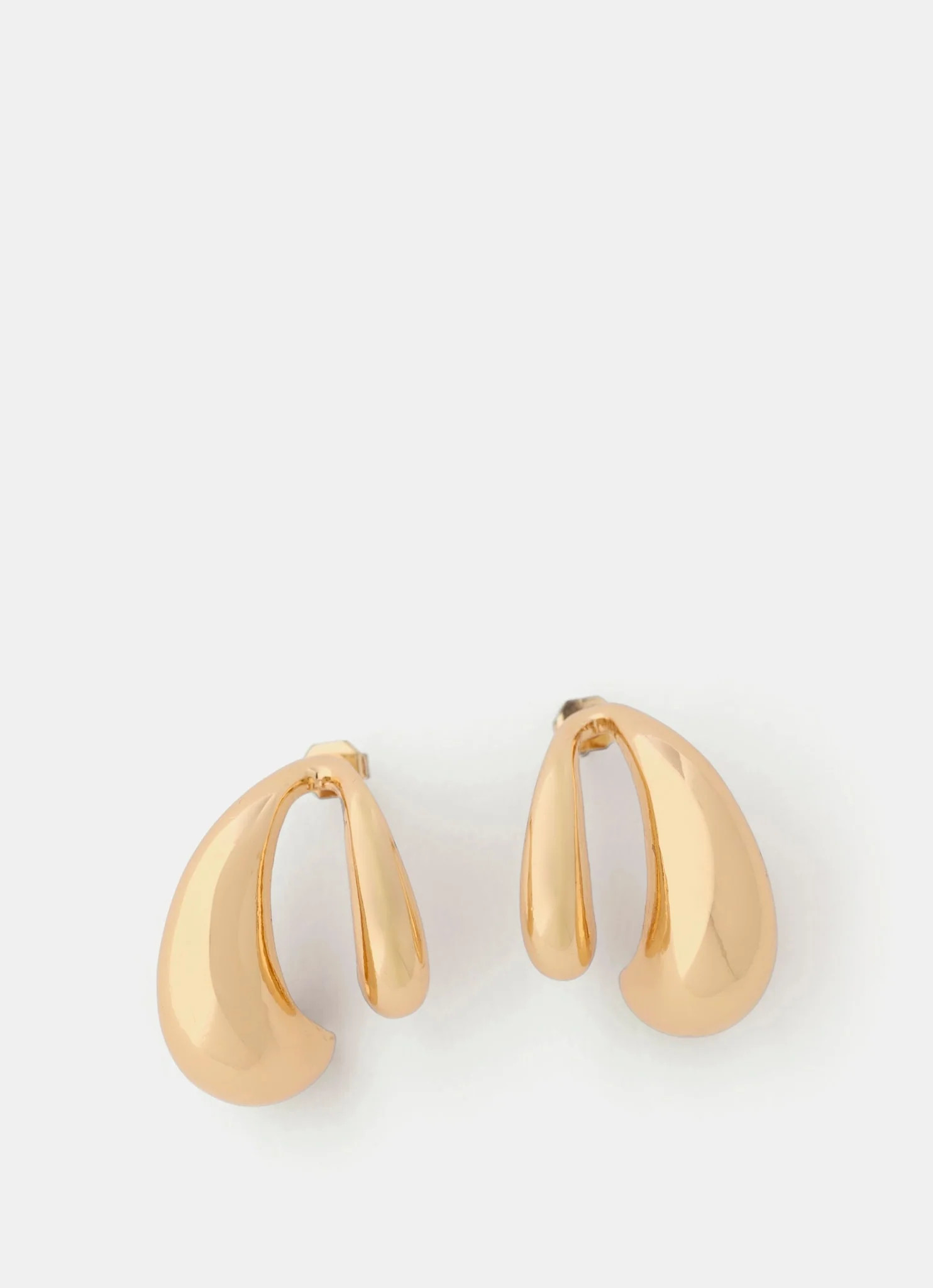 Gold Tone Teardrop Earrings | Mint Velvet