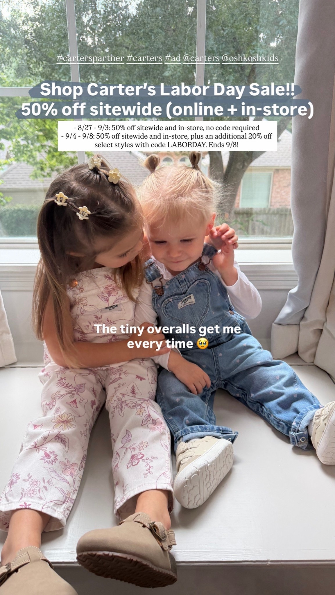 #carterspartner #carters #ad @carters @oshkoshkids Carter’s Labor Day sale is here!! 8/27 - 9/3: 50% off sitewide and in-store, no code required. 9/4 - 9/8: 50% off sitewide and in-store, plus an additional 20% off select styles with code LABORDAY. Ends 9/8. We’re obsessed with the quality of these pieces! The perfect clothing for play, or special occasions that actually lasts!! Linking all of my faves :)

#LTKmomlife #LTKBaby #LTKKids