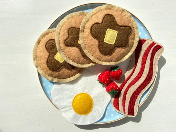 Felt Breakfast Pretend Play Felt Food Play Kitchen Food - Etsy | Etsy (US)