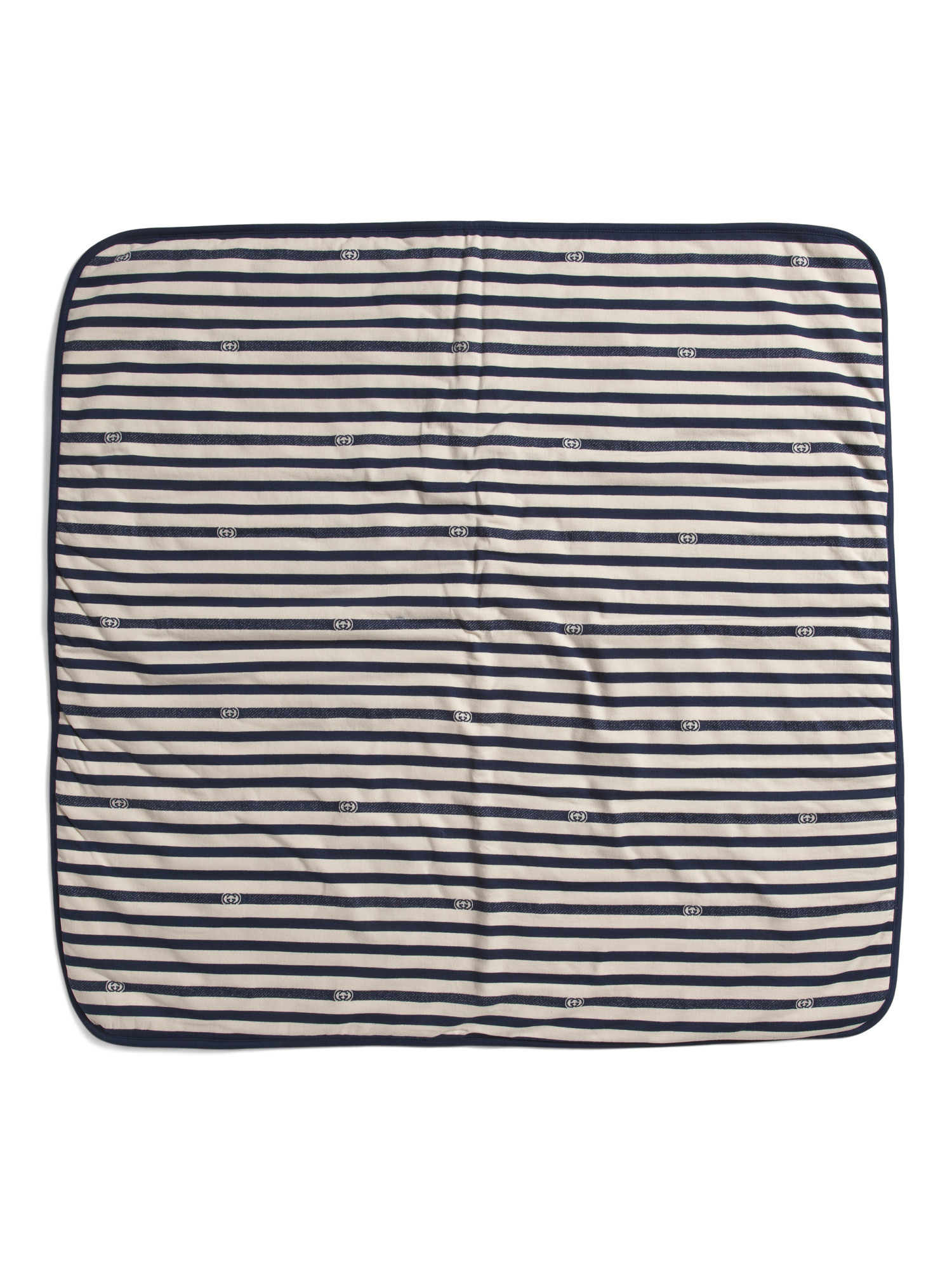 Made In Italy Interlocking Gg Logo Stripe Blanket | TJ Maxx
