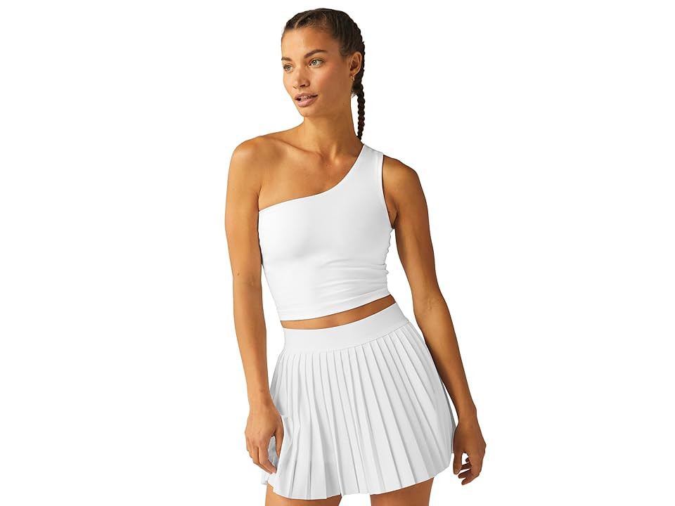 Beyond Yoga Spacedye The Bold Shoulder Cropped Tank Top Women's Clothing Cloud White : LG, Elastane/Polyester | Zappos