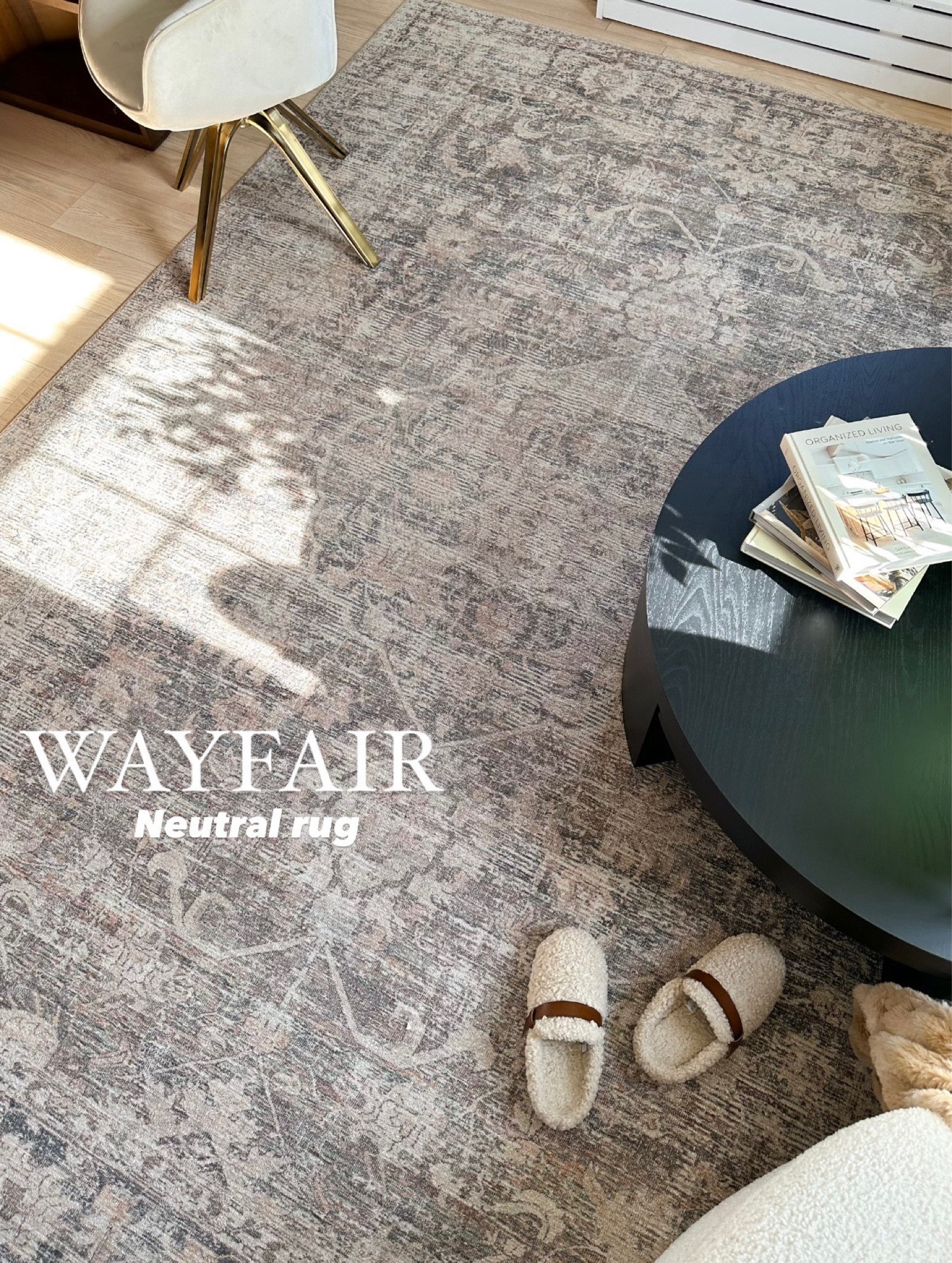 Vintage dark brown area rug from Wayfair - love the simple pattern & shade of brown for my office! 

#LTKHome #LTKStyleTip