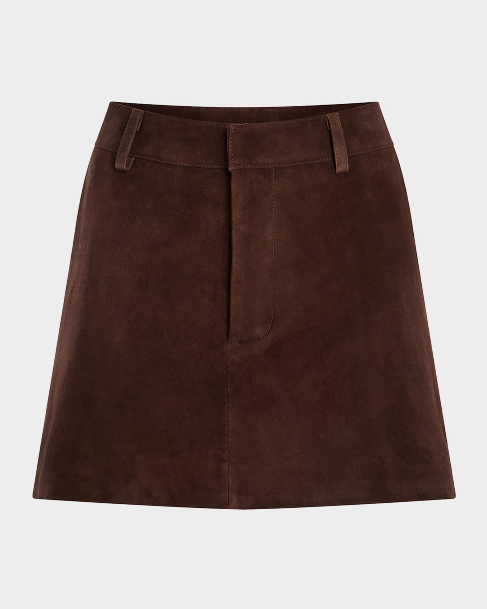 SEROYA Torrance Suede Mini Skirt | Neiman Marcus