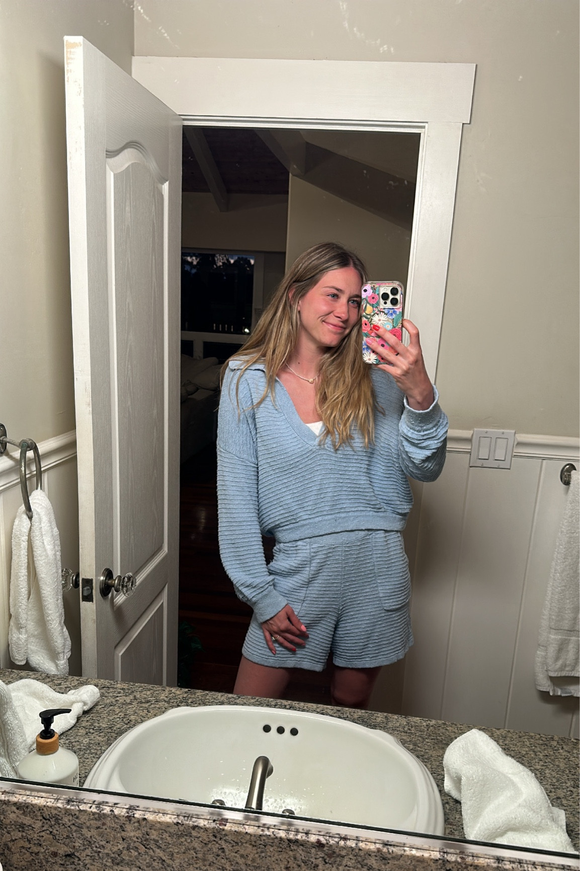 The perfect sweater set for summer lake days or beach trips 💙

#LTKunder100 #LTKswim #LTKSeasonal