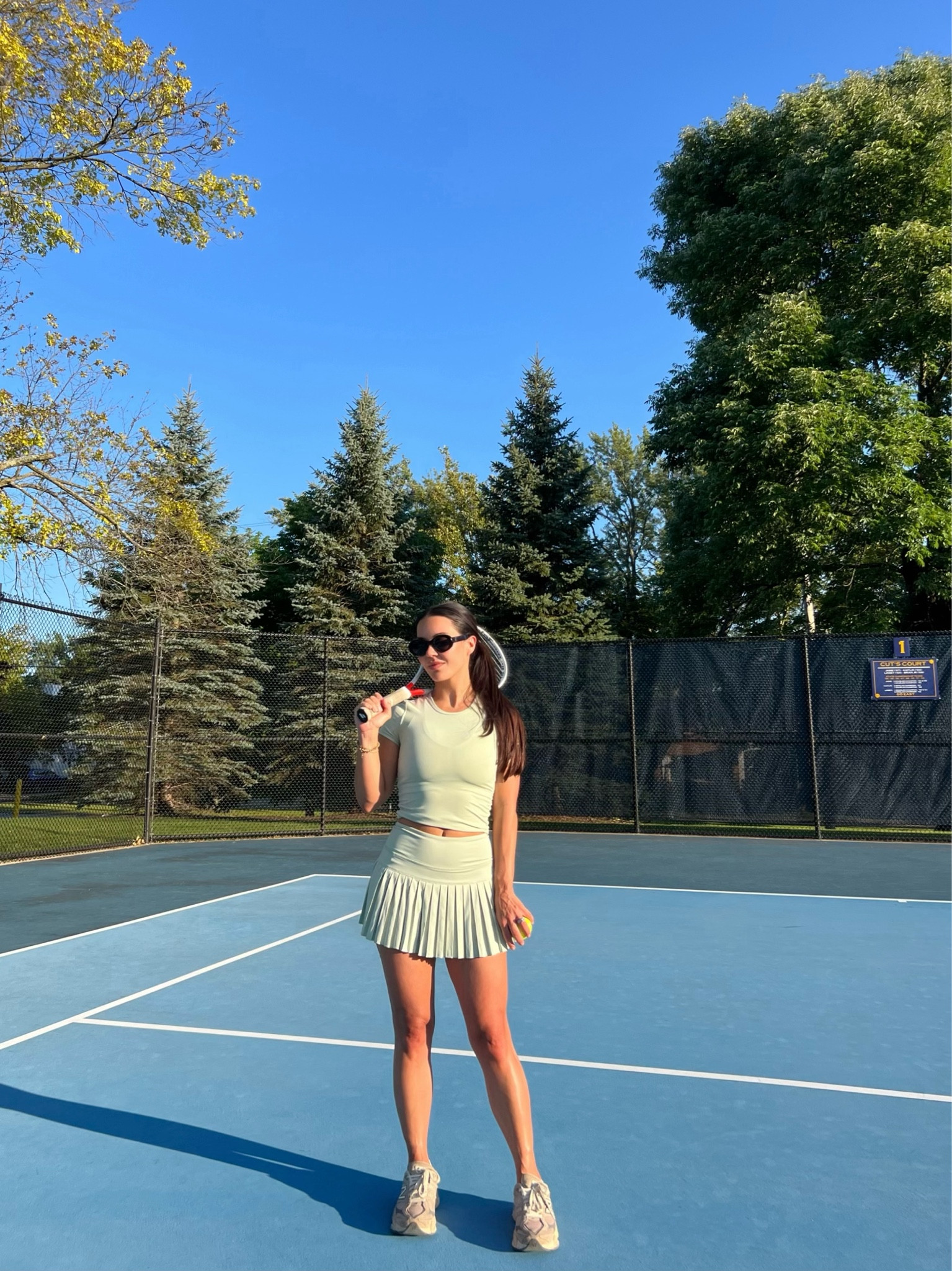 The tennis skirt fit is unmatched 🙌🏼

#LTKActive #LTKFitness #LTKStyleTip