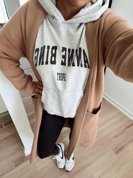 Cozy Fall outfit
Coatigan
Anine Bing sweatshirt 
Nike shoes

#LTKunder100 #LTKSeasonal #LTKstyletip