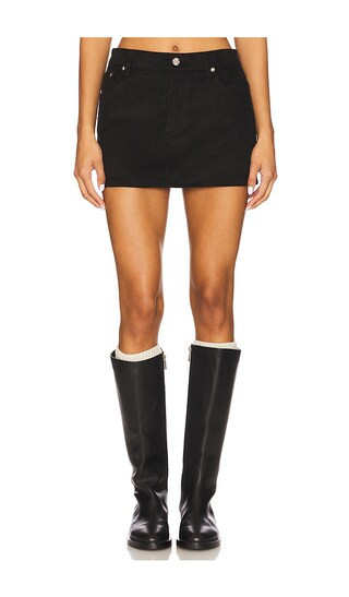 EB Denim Cherry Mini Skirt in Black. - size M | Revolve Clothing (Global)