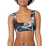 Roxy Women's Standard Printed Beach Classics Bralette Bikini Top, Anthracite Tropical Sample, XS | Amazon (US)