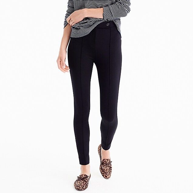 Button-front any day pant in stretch ponté | J.Crew US