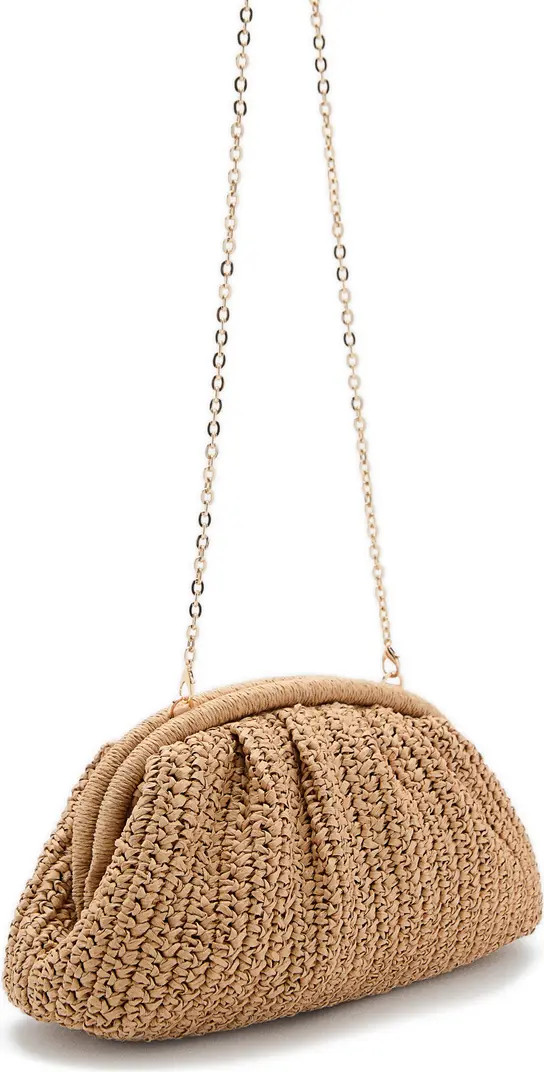 MANGO Medium Straw Clutch | Nordstrom | Nordstrom