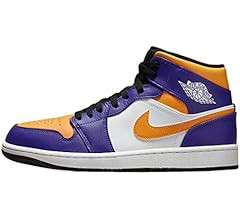 Amazon.com | Jordan mens Nike Air 1 Mid , Black/Lucky Green-white, 9.5 | Basketball | Amazon (US)