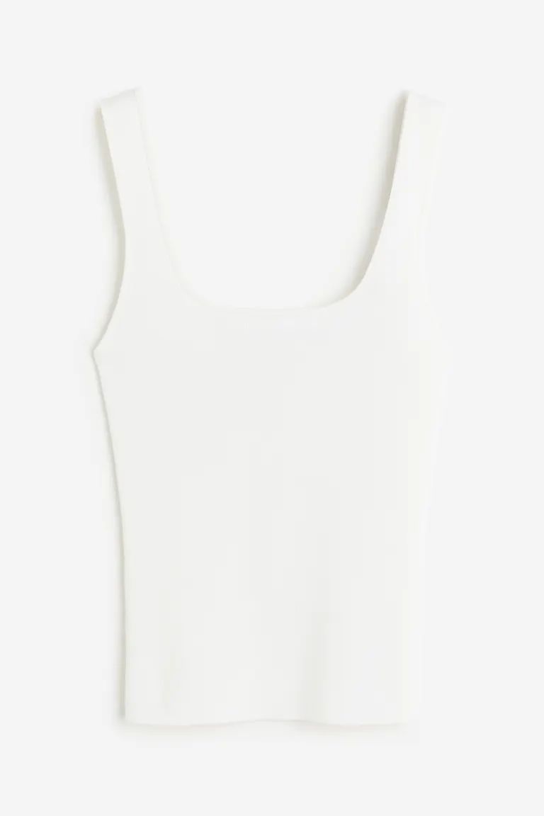 Ribbed vest top | H&M (UK, MY, IN, SG, PH, TW, HK)