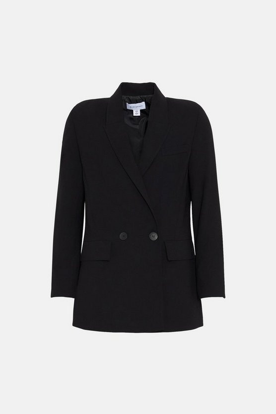 Relaxed Double Breasted Blazer | Warehouse UK & IE